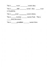 English Worksheet: Possessives 