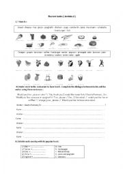 English Worksheet: review