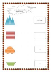 English Worksheet: Two-dimentional figure