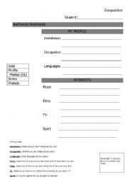 English Worksheet: Internet Profile