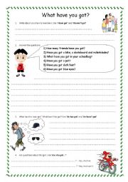 English Worksheet: Have got / Has got for beginners