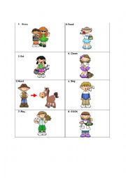English Worksheet: English verbs