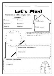 English Worksheet: story structure 1 