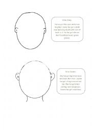 English Worksheet: Draw a person