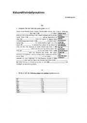 English Worksheet: Gap filling exercise / cardinal/ordinal numbers