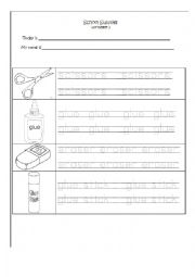 School Supplies Tracers (2 pages)