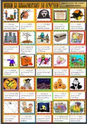 English Worksheet: When is Halloween ? In autumn: question words: practice