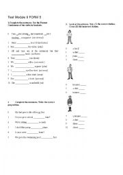 English Worksheet: TEST FOR FORM 5 NEW OPPORTUNITIES