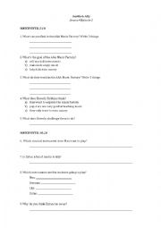 English Worksheet: Austin & Ally video worksheet (S04E03)