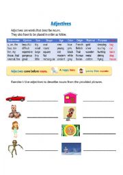 English Worksheet: Adjective