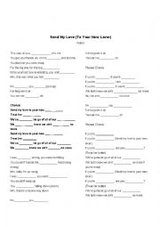 English Worksheet: Send my love