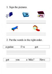 English Worksheet: Things