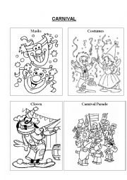 English Worksheet: Carnival