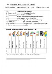 English Worksheet: HAVE TO