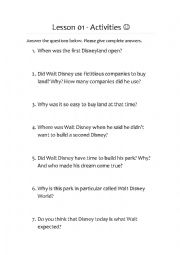 Disney lesson