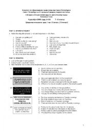 English Worksheet: Reading test