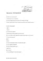 English Worksheet: VIDEO ACTIVITY- THE TRAIN DRIVER