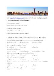 English Worksheet: Toronto