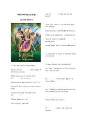 English Worksheet: pop song- when will my life begin 