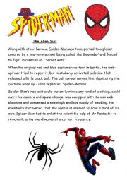 English Worksheet: Spider-Man