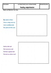 English Worksheet: Read and Illustrate