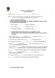 English Worksheet: science