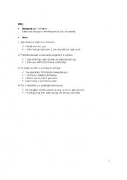 English Worksheet: Future: Will