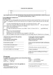 English Worksheet: Exercises present simple, continuous, past