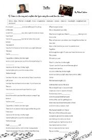 English Worksheet: Listening 