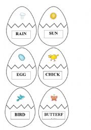 English Worksheet: Eggs hunt puzzle