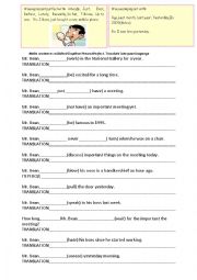 English Worksheet: Past Simple or Present Perfect