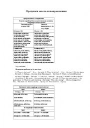 English Worksheet: Prepositions of Time and Place 