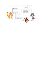 BODY PARTS WITH POKEMONS