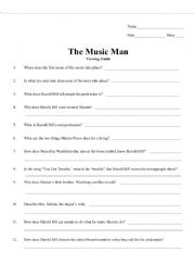 English Worksheet: The Music Man