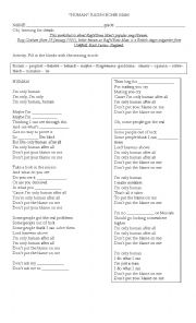 English Worksheet: human song Ragn bone man