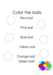 English Worksheet: colors