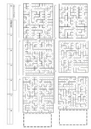 English Worksheet: sentence building: future simple (will) maze