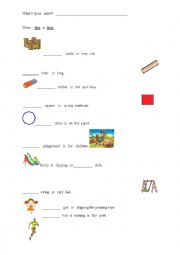 English Worksheet: This, That, These, Those