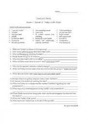 English Worksheet: Good Luck Charlie Season 1- Episode 13: Teddys Little Helper.