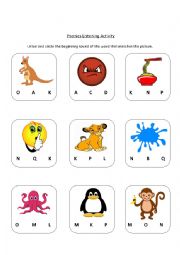 Phonics Listening Activity