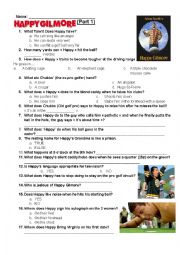 English Worksheet: Happy Gilmore (movie part 1)