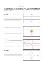 English Worksheet: National Flag