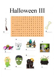 English Worksheet: Halloween III