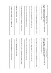 English Worksheet: An Employers View