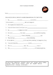 English Worksheet: Eiken Vocabulary Worksheet