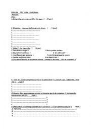 English Worksheet: document