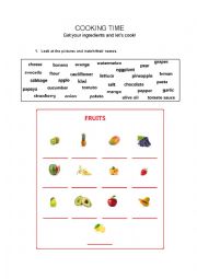 Ingredients (Fruits, Vegetables and others)