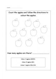 Apple Listening Comprehension - ESL worksheet by jesi777