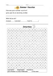 Directions wordsearch