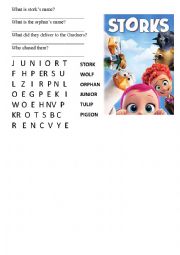 English Worksheet: Storks (movie)